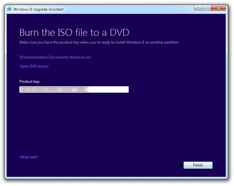 Windows 8 Finishing Creating ISO