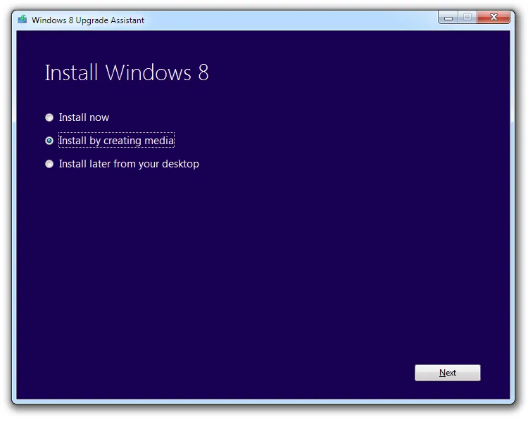 Windows 8 Installation Options