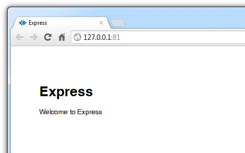 Express App through emulator