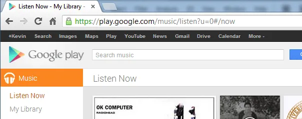 Visit Google Music